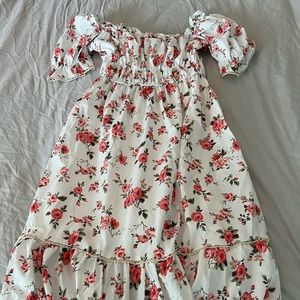 Off the Shoulder Floral Dress